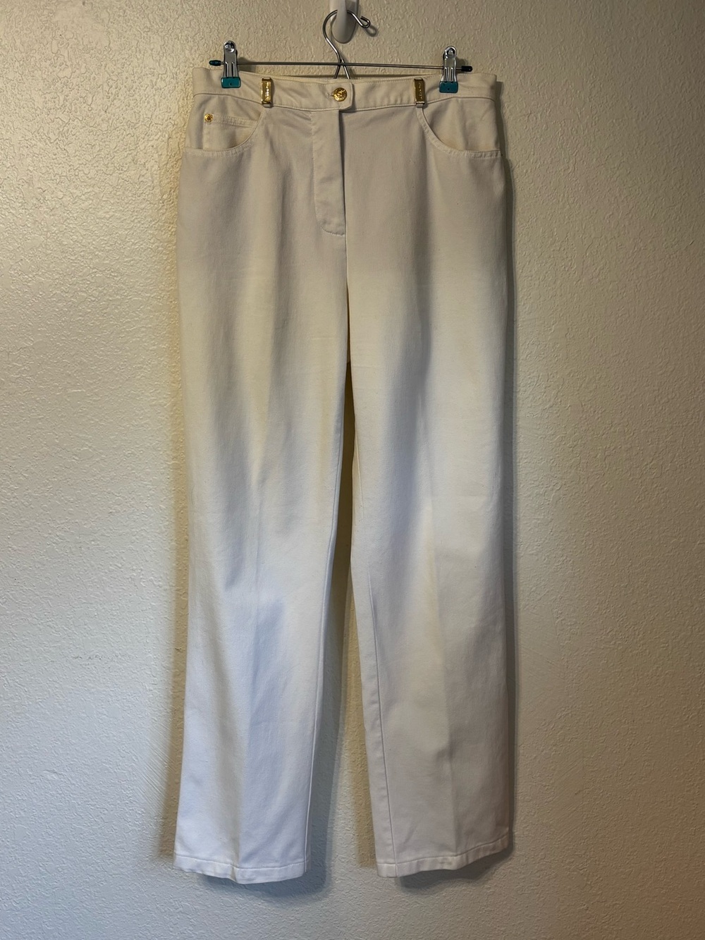 St. John Sport Stretch Denim Straight Leg Jeans Size 12